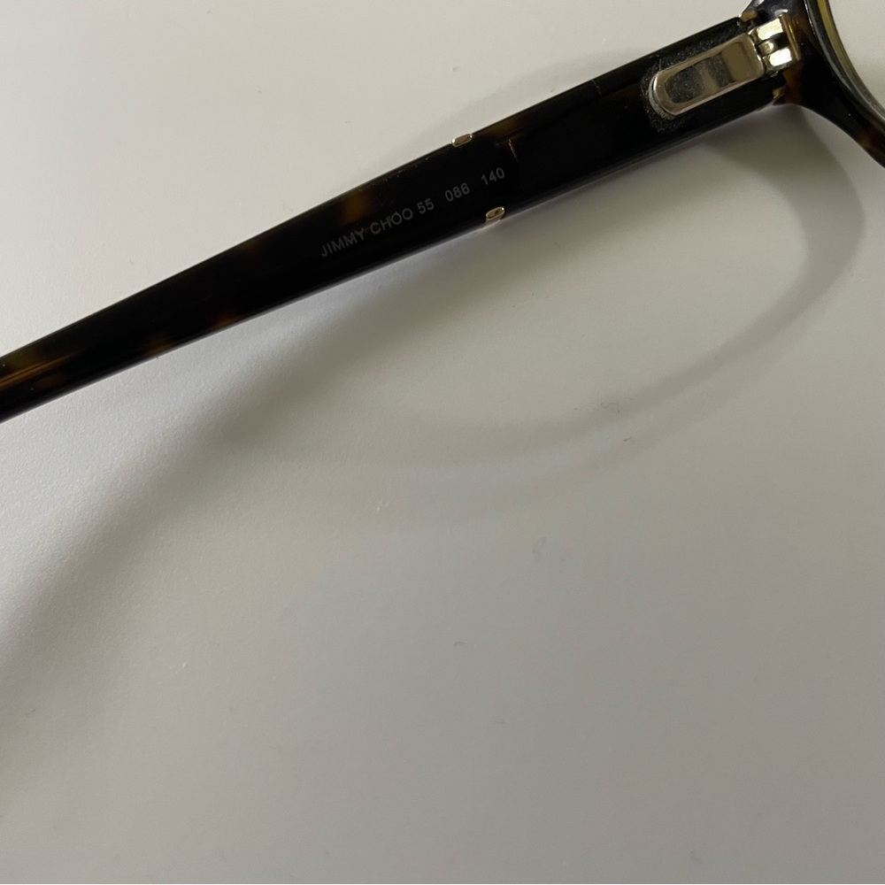 Jimmy Choo 55 086 DARK TORTOISE 52-15-140 Italy Made 10281 - Picture 6 of 10